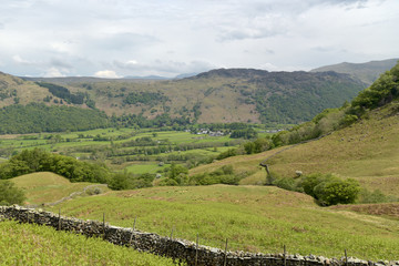 Fototapeta na wymiar View over Borrowdale, English Lake District 