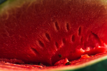 Fresh watermelon in the context