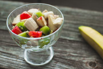fresh fruit salad in a bowl