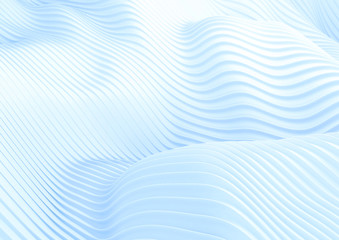 Abstract white wave background.