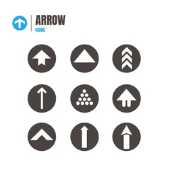arrow icon set. Illustration Vector . symbol on white background. logo