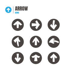 arrow icon set. Illustration Vector . symbol on white background. logo