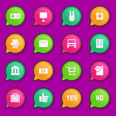 Universal Flat Icons. For Web and Mobile
