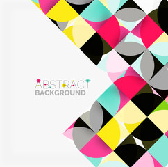 Obraz premium Modern geometrical abstract background circles