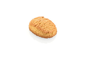 Sweet homemade cookies isolated on white background.