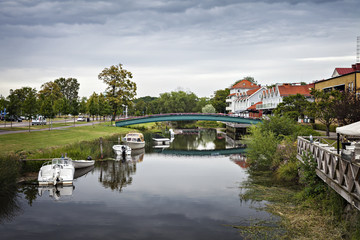 Kungsbacka town riverfront