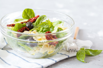 Homemade pasta salad