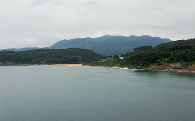 Fototapeta na wymiar Lastres landscape. Asturias. Spain