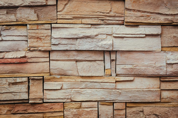 Grunge old stone brick wall texture background.