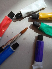 brush and water color