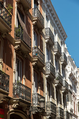 Fototapeta premium Häuser Fassaden in Valencia