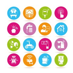smart home icons, internet of things icons