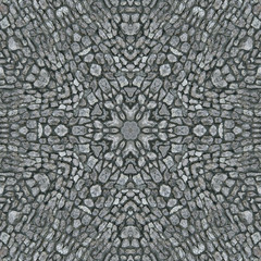 Decorative panel of stone in the form of a kaleidoscope