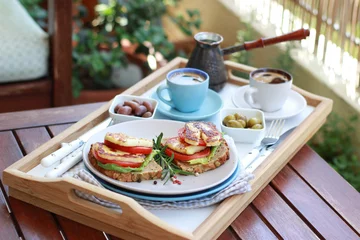 Fotobehang cyprus healthy breakfast © natalya