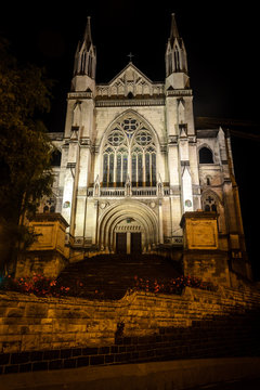 St. Paul's Cathedral At Night, Dunedin, New Zealand