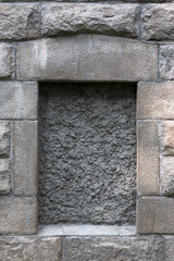 niche in a stone wall