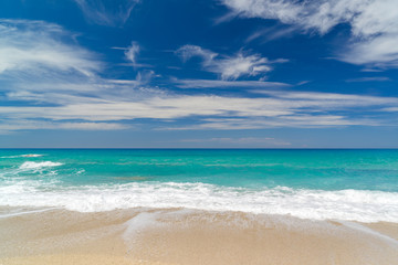 Fototapeta na wymiar Pefkoulia beach in Lefkada