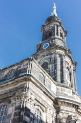 Fototapeta na wymiar Church in Dresden, Kreuzkirche, Germany, Europe