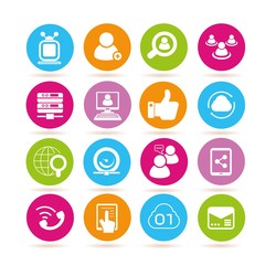 social media and network icons