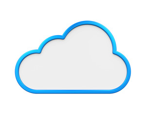 Cloud Computing Symbol Isolated