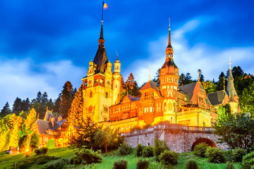 Obraz premium Peles Castle, Sinaia, Romania