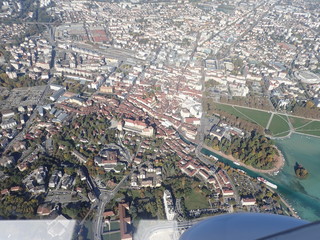 Annecy vue aérienne chateau lac © S74.FR