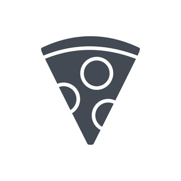 recommend clip art: Fast food pizza slice silhouette icon