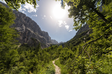 Path to Lake Sorapis (Dolomites, Italy)