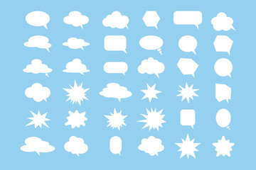 Fototapeta premium Speech bubbles set.