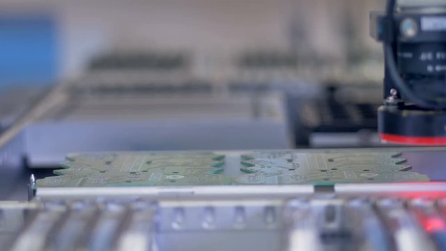 Microchip Circuit Board Manufacturing on modern industrial equipment.
