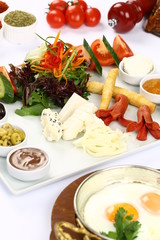 Rich and delicious breakfast table