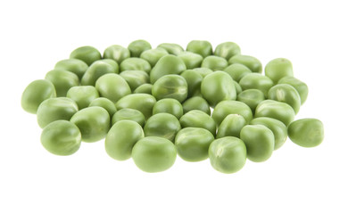 Peas isolated on white background