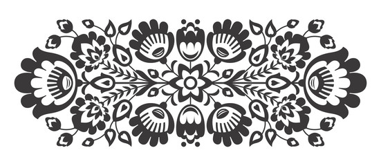 Polish folk flowers papercut decor - 166185110