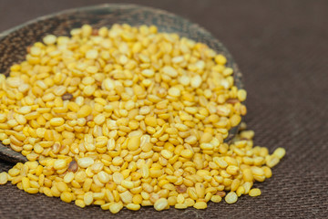 mung beans on plate