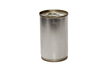 tin canned food  isolated on white