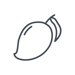 Fruits food mango line icon
