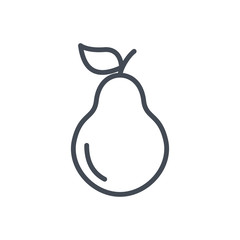 Fruits pear line icon