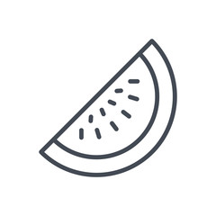 Fruits watermelon line icon