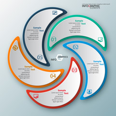 Abstract 3D Paper Infographics