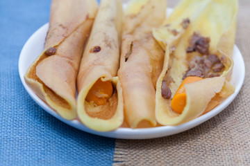 crape roll with pork