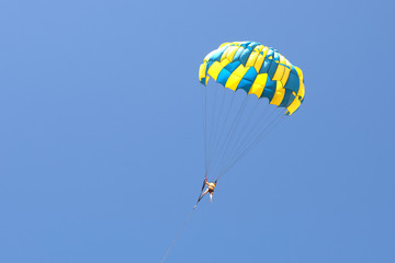 Parasailing in Bali, Indonesia