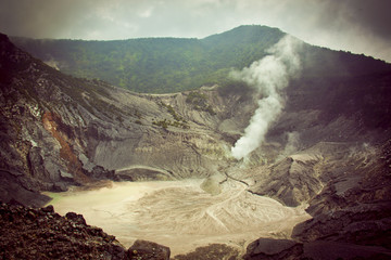 Tangkuban Perahu Mount Crater