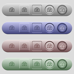 Camera icons on horizontal menu bars