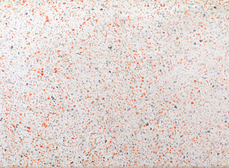 Fototapeta na wymiar terrazzo flooring old texture or polished stone orange gravel background with copy space add text