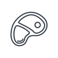Meat Food colored icon roast beef