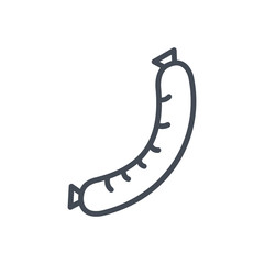 Meat Food colored icon sausage