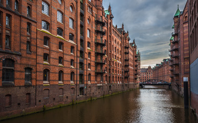 Old Speicherstadt or Warehouse district, Hamburg, Germany