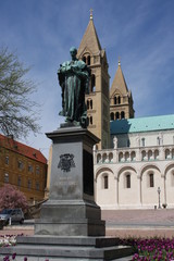 Fototapeta premium Szepessy Ignacz monument in Pecs, Hungary