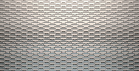 Geometric background, continuous wave form, top and bottom lighting.