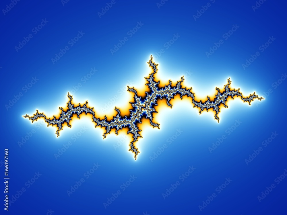 Poster abstract multicolored fractal pattern. computer generated graphics.